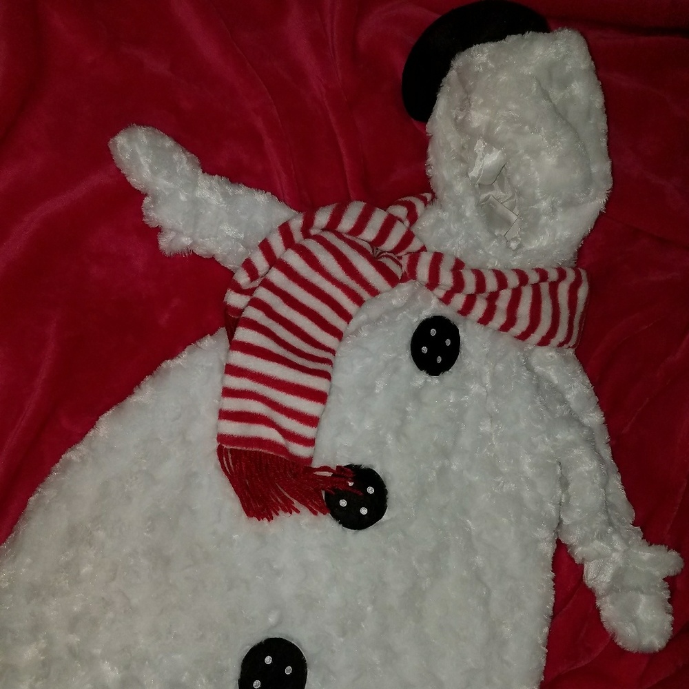 snowman costume for baby girl/boy 0-9M